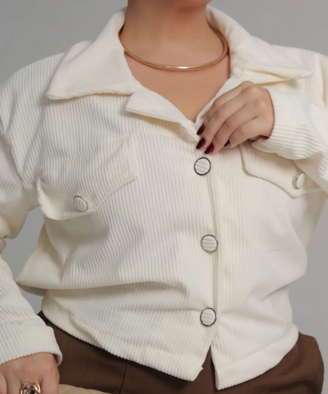 Casaquinho Aveludado Feminino Plus Size