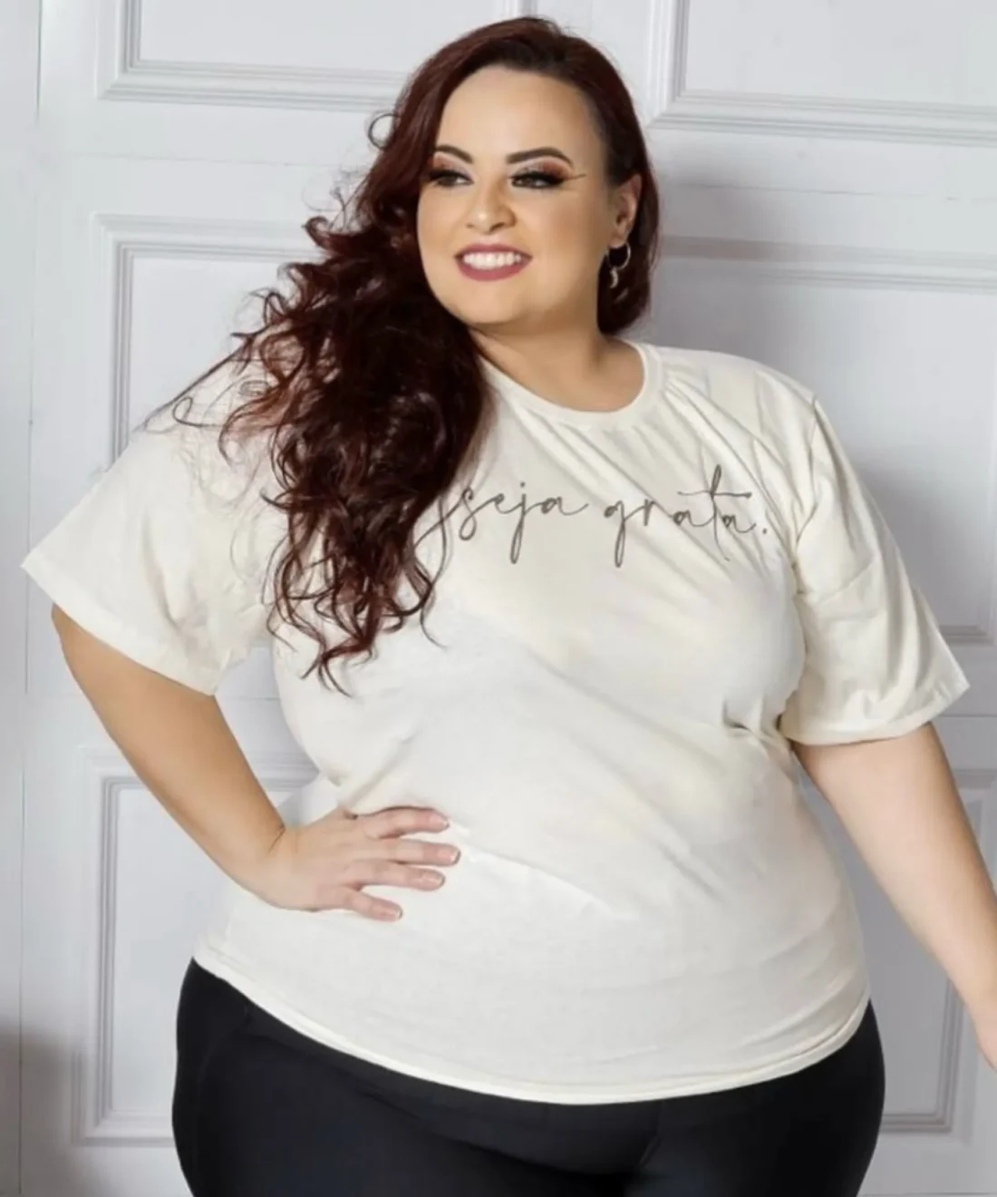 T-shirt Feminina Seja Grata Plus Size