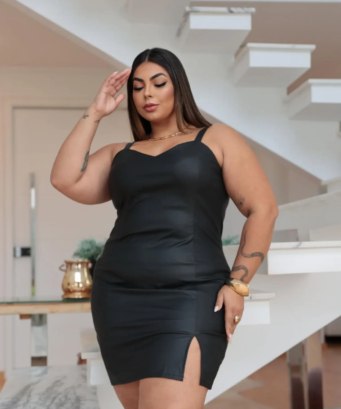 Vestido Fashion de Alcinha Plus