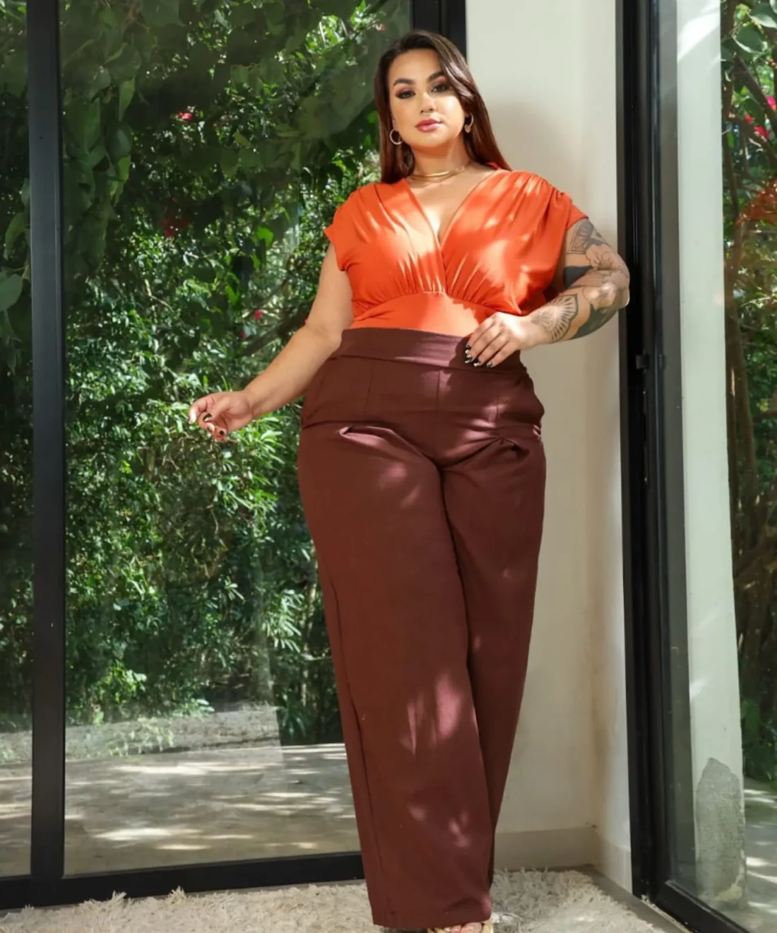 Calça Diva Slim em Linho Plus