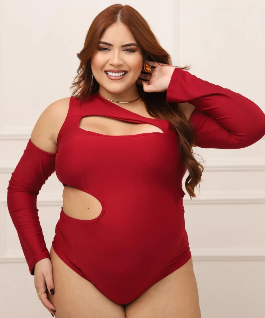 Body Encanto Fashion Manga Longa Plus