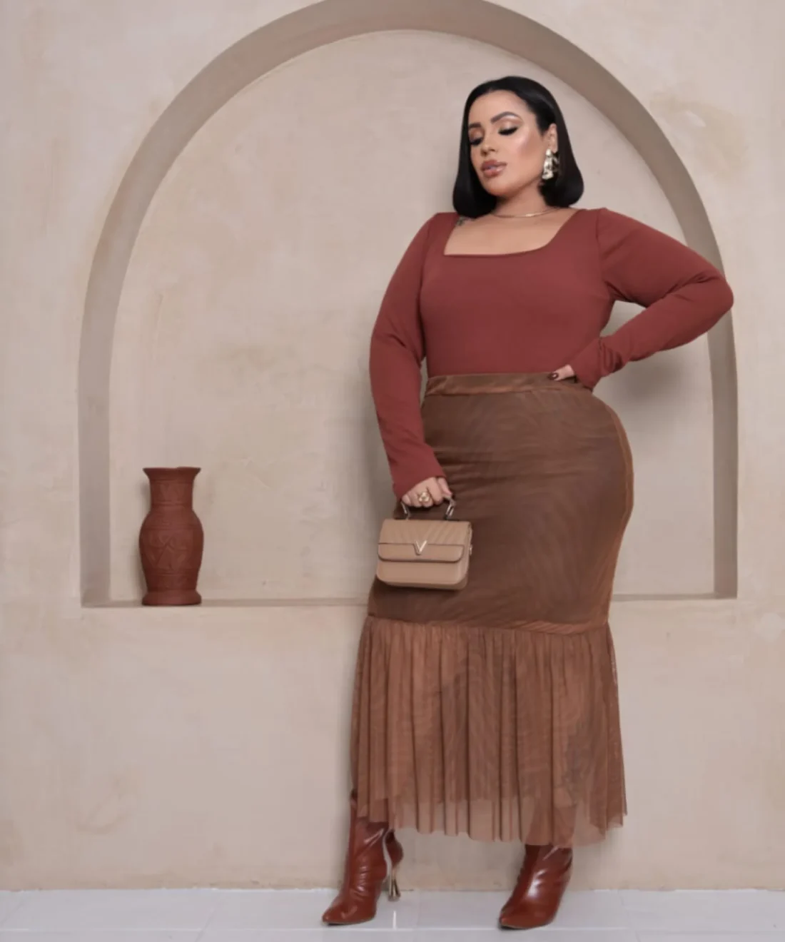 Saia Feminina Tule Fashionista Plus