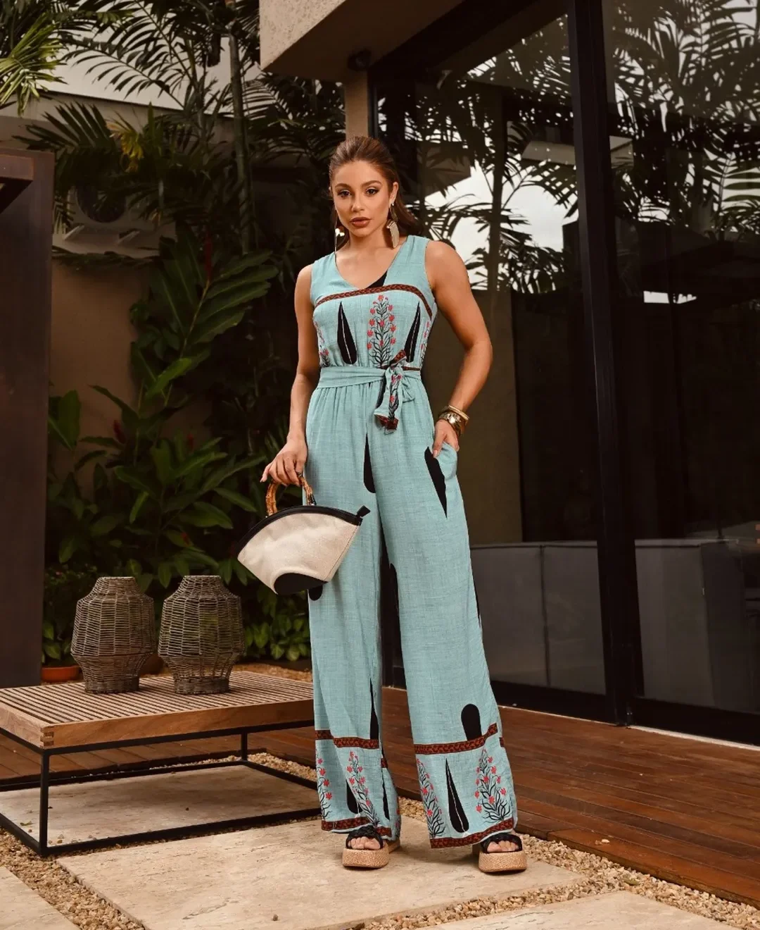 Macacão Isadora Boho Chic Evento Social