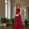 Vestido de Festa Diamante de Gala Marsala