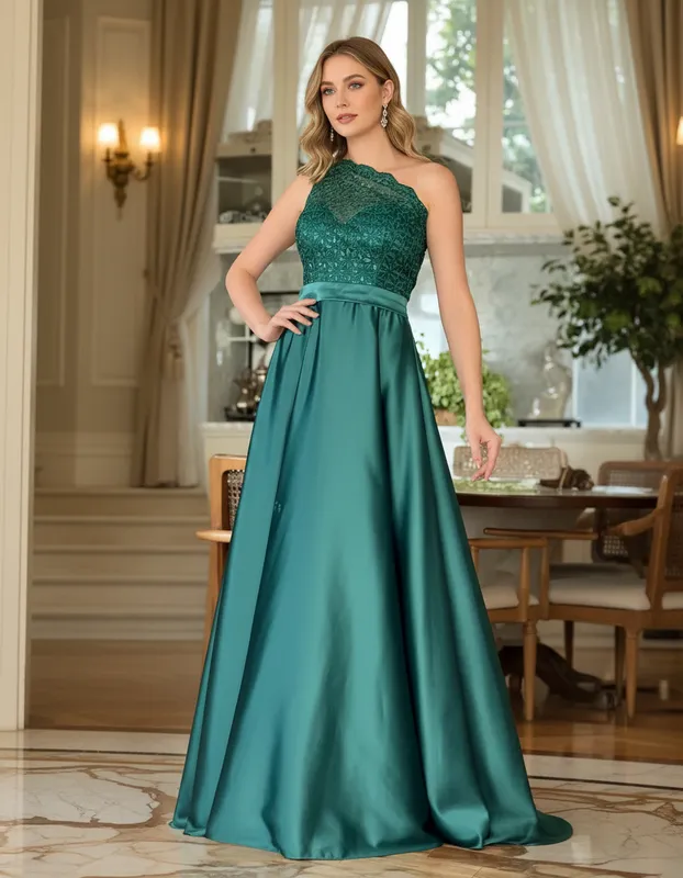 Vestido de Festa Verde Eternity de Gala