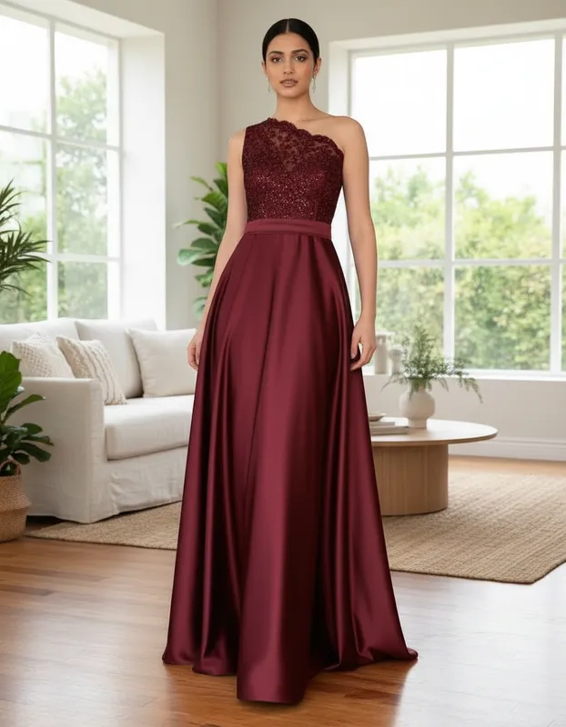 Vestido de Festa Marsala Eternity de Gala