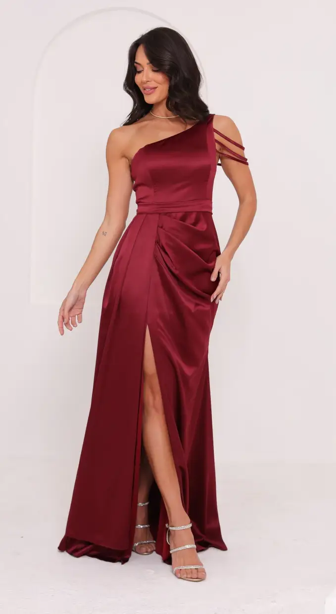 Vestido Paris Marsala de Festa