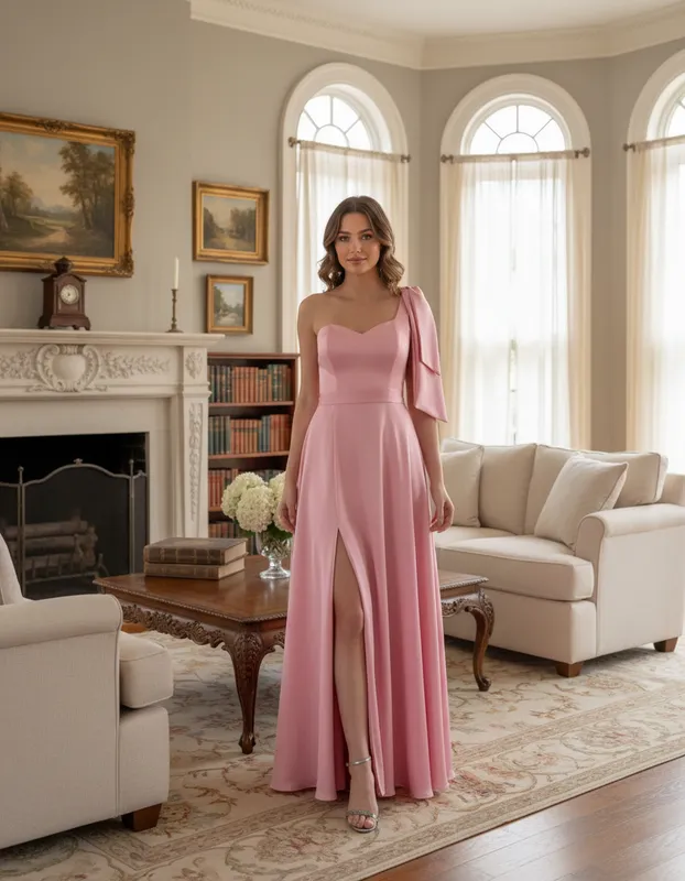 Vestido Modern Glam Rose de Festa